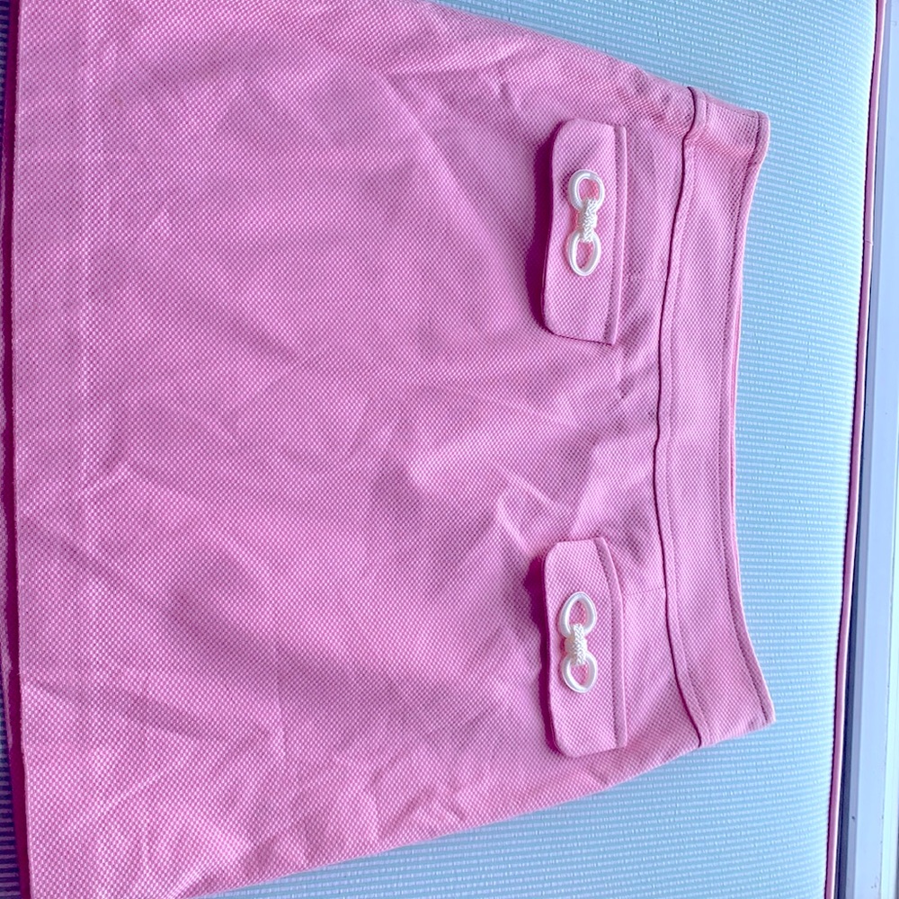 Pink lined skirt